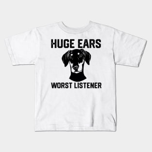 HUGE  EARS WORST LISTENER Kids T-Shirt